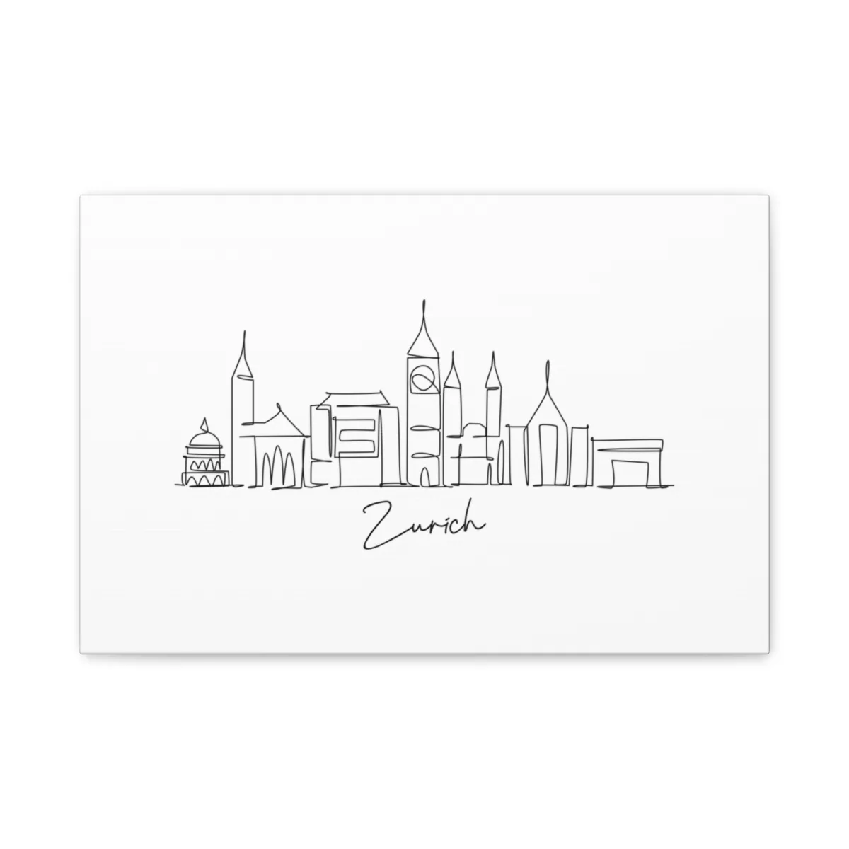 Zurich Skyline Canvas Print