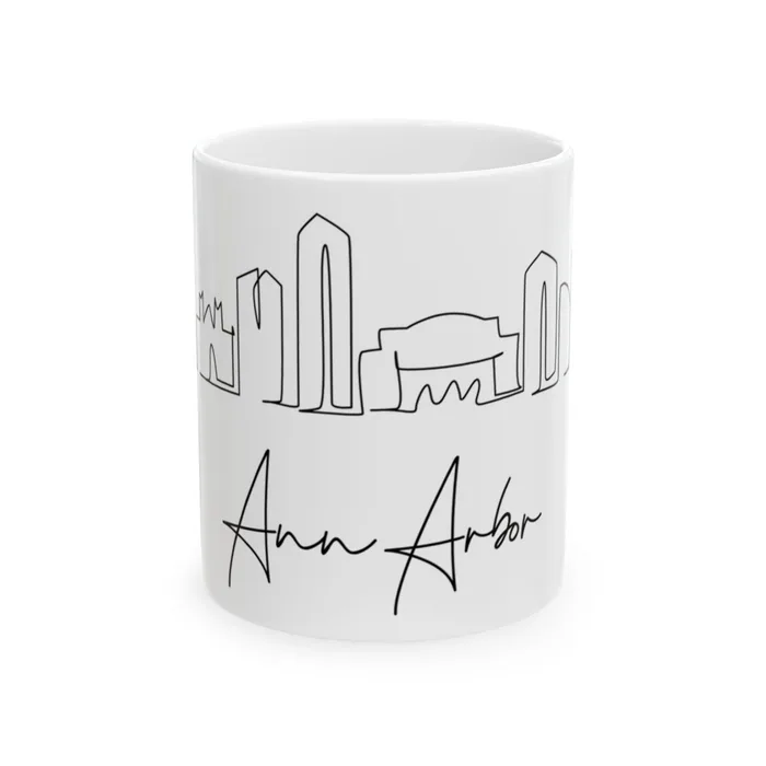 Ann Arbor Skyline Mug