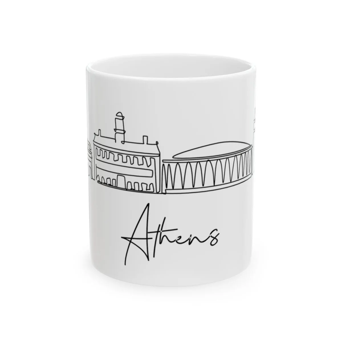 Athens Ohio Skyline Mug