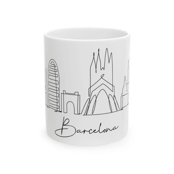 Barcelona Skyline Mug