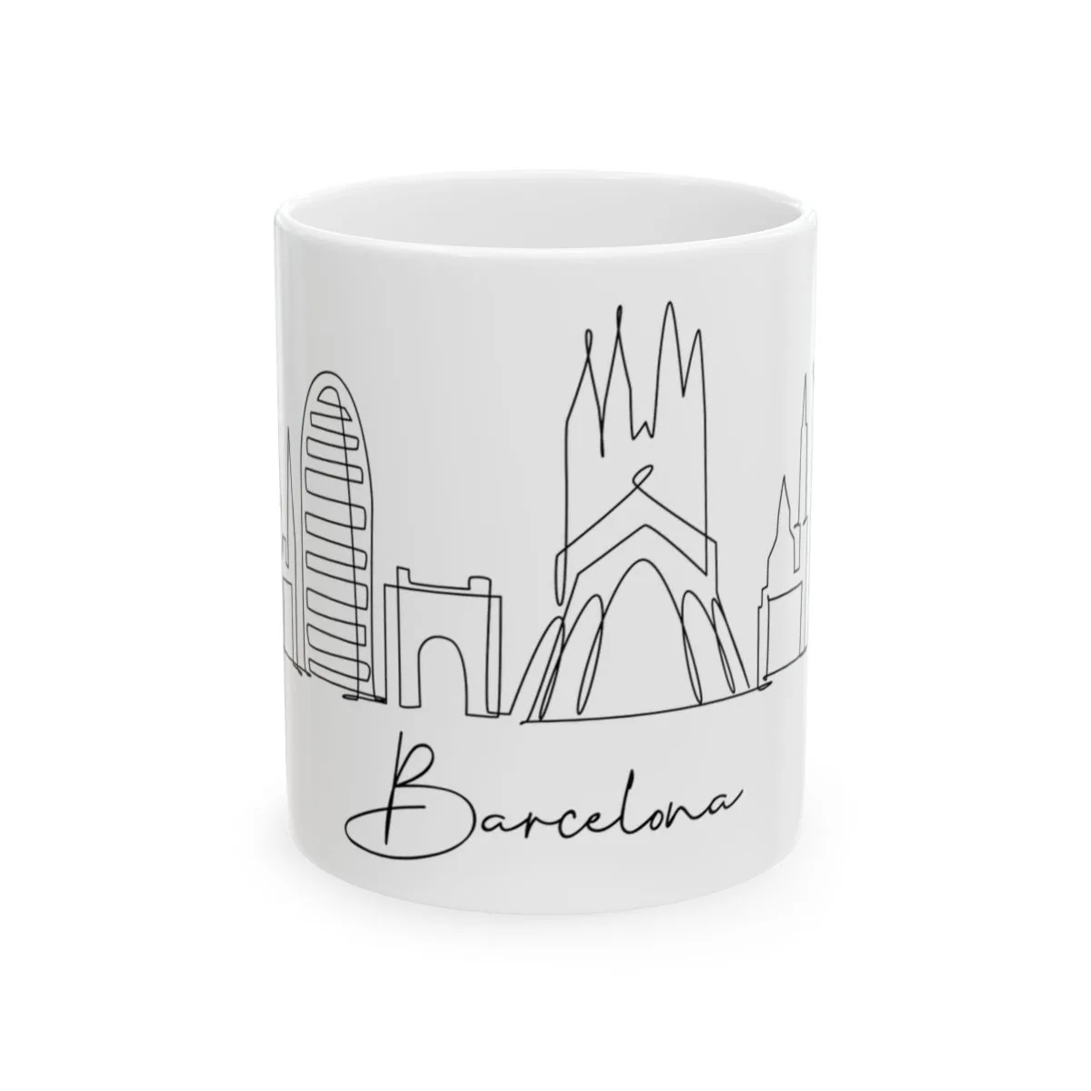 Barcelona Skyline Mug