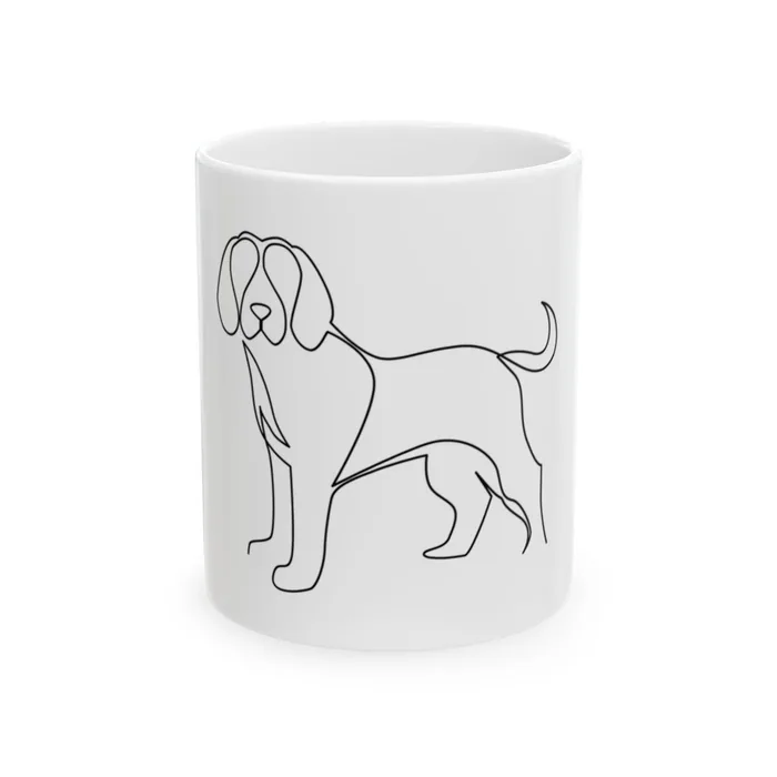 Beagle One Line Art Mug