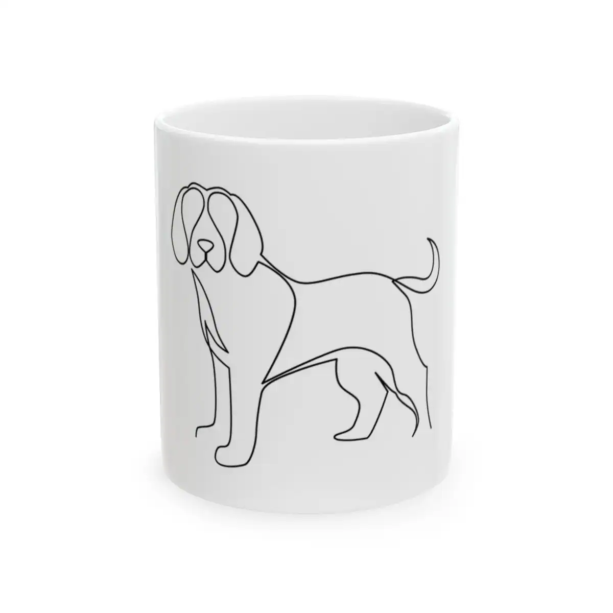 Beagle One Line Art Mug