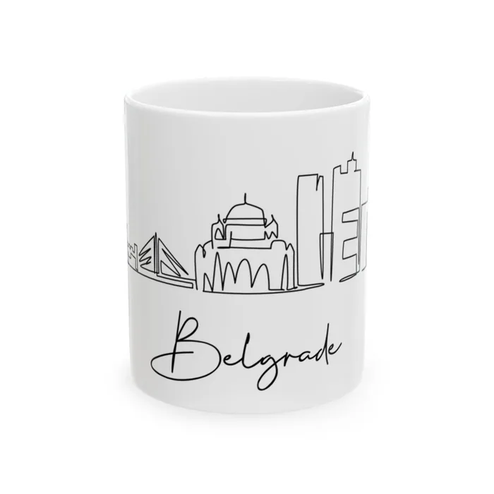Belgrade Skyline Mug