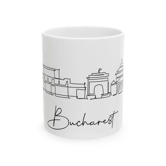 Bucharest Skyline Mug