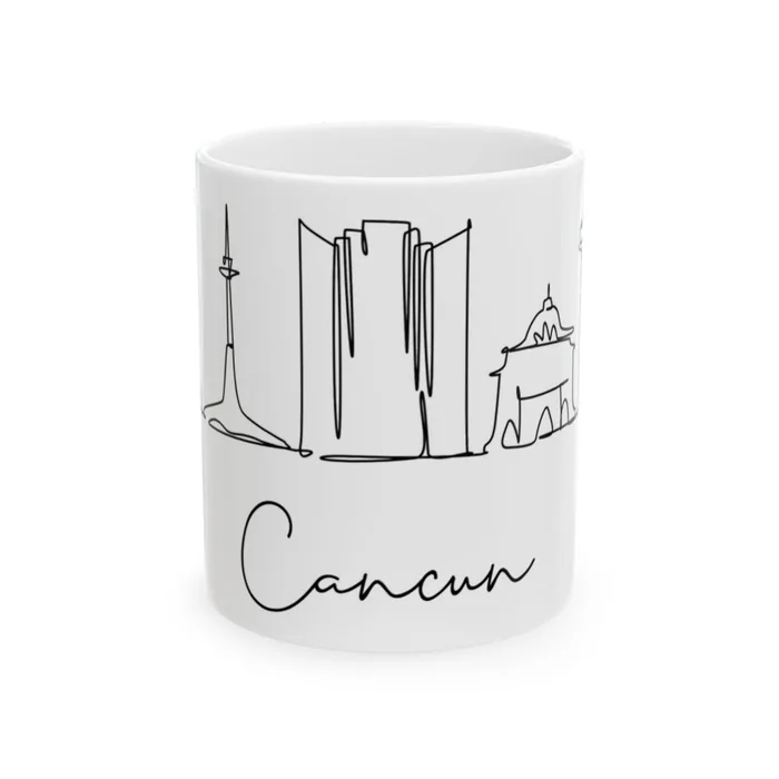 Cancun Skyline Mug