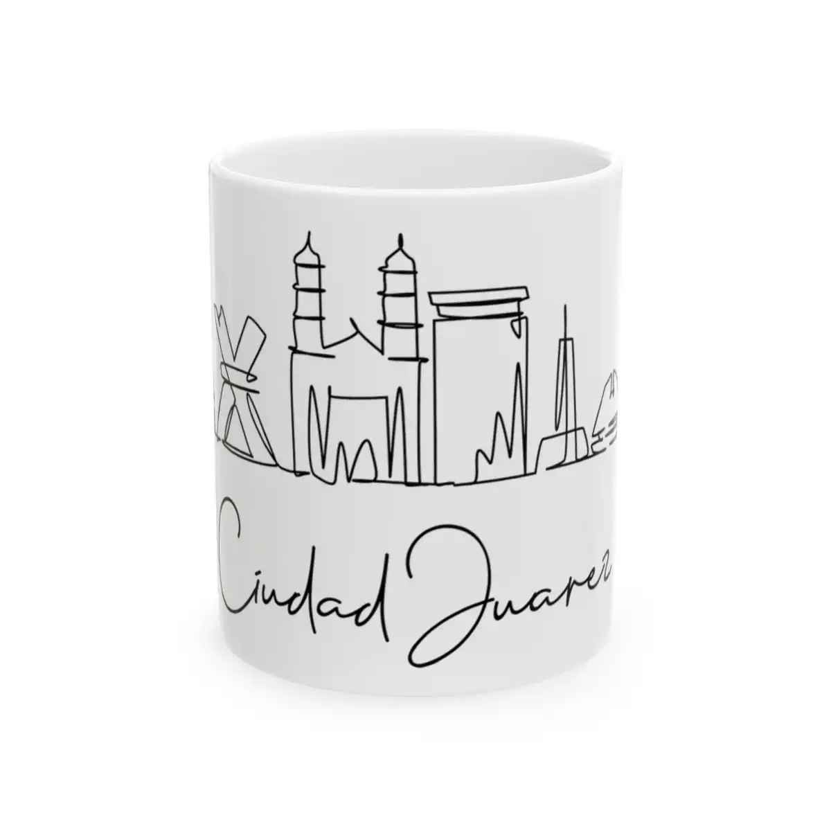 Ciudad Juarez Skyline Mug