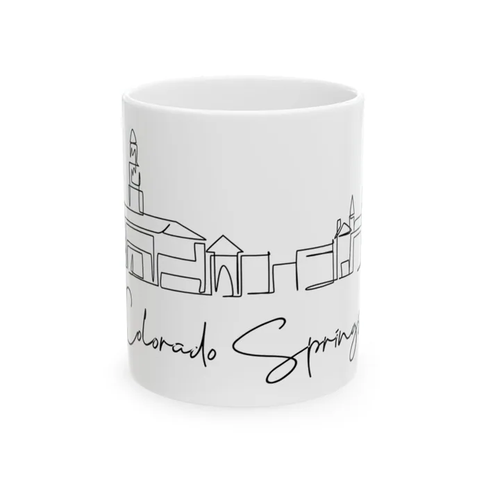 Colorado Springs Skyline Mug