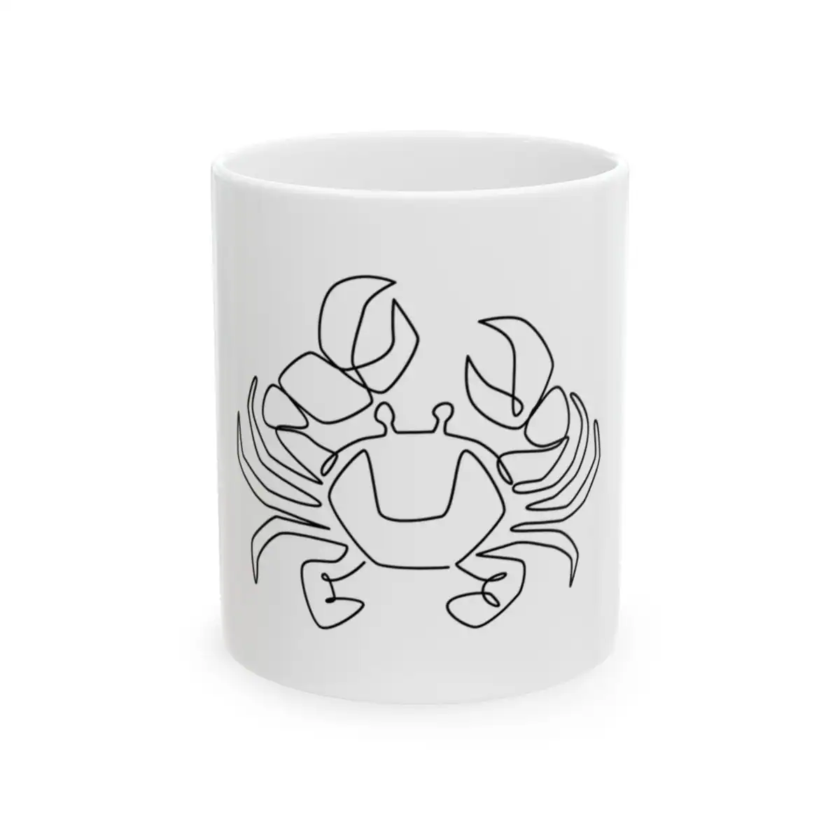 Crab One Line Art Mug