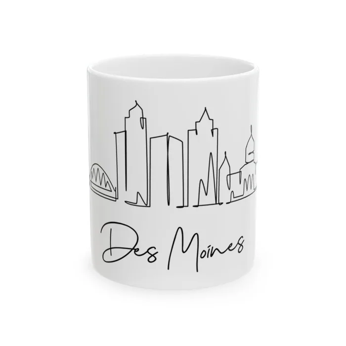 Des Moines Skyline Mug