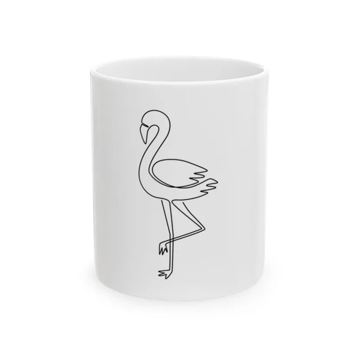 Flamingo One Line Art Mug