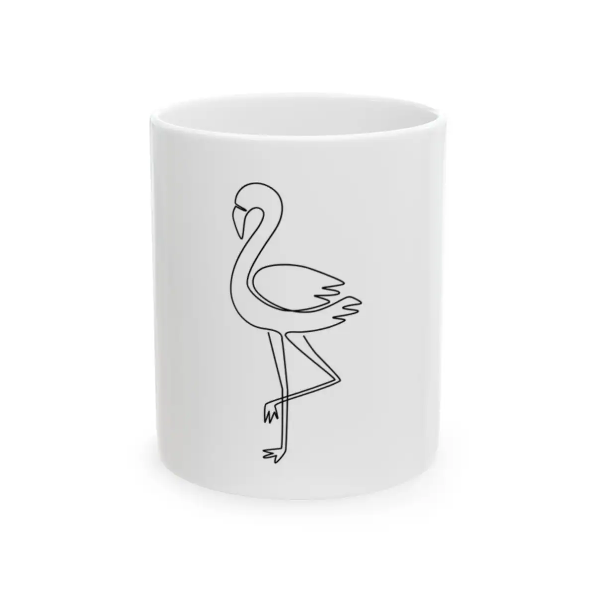 Flamingo One Line Art Mug