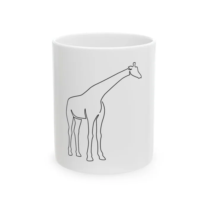 Giraffe One Line Art Mug