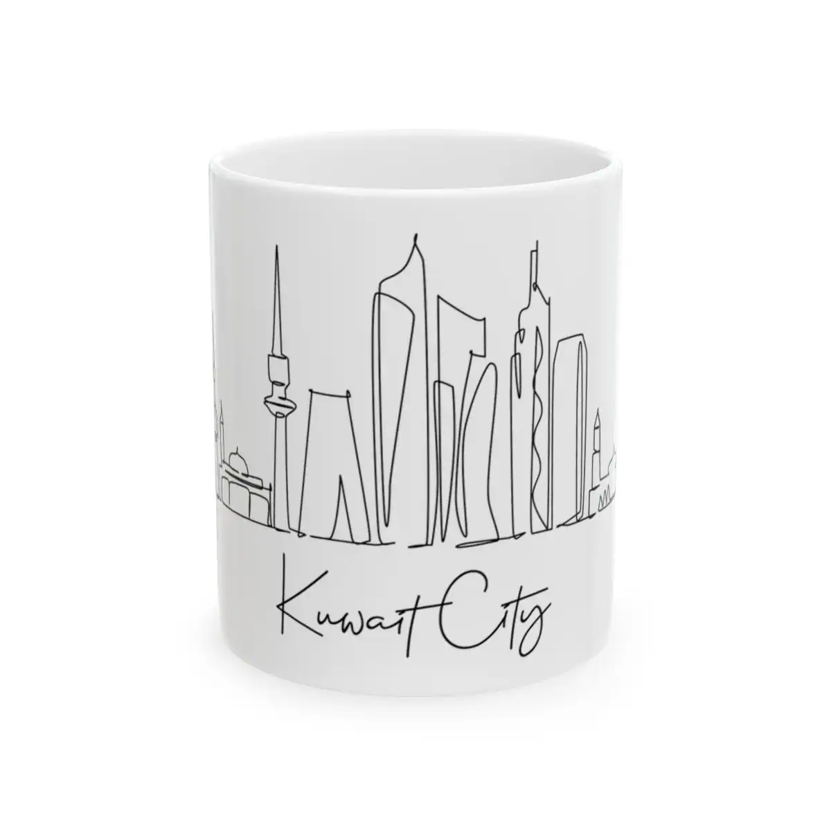 Kuwait City Skyline Mug