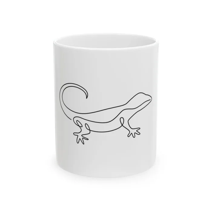 Lizard One Line Art Mug