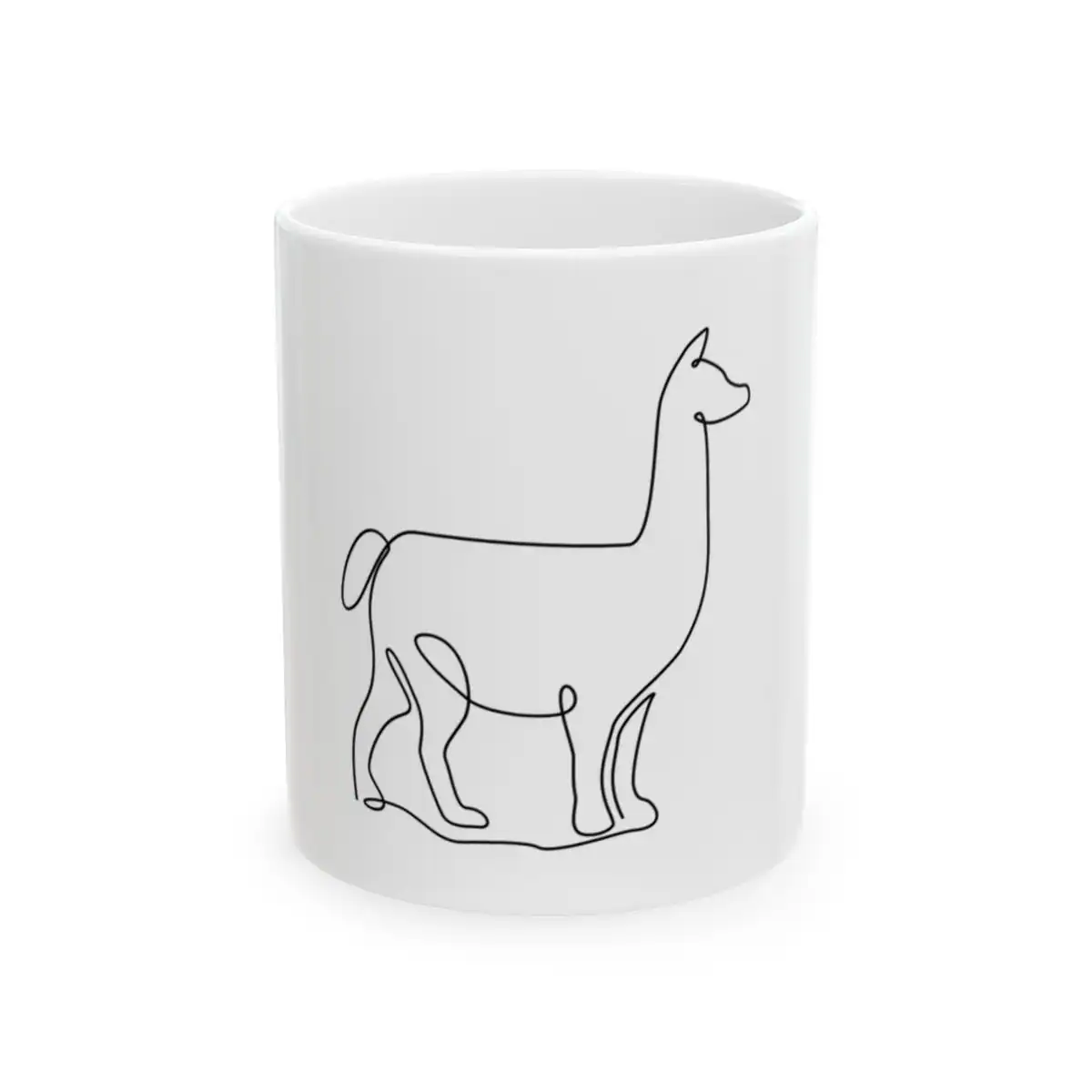 Llama One Line Art Mug