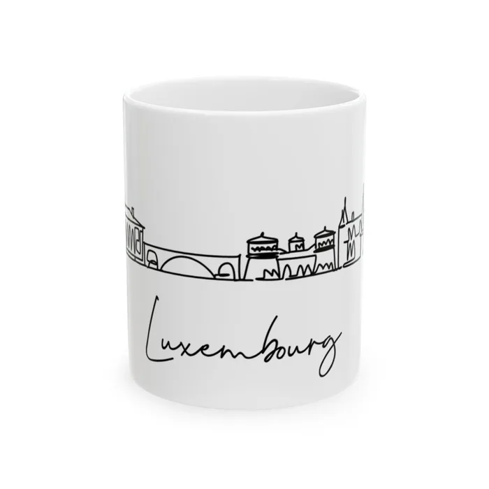 Luxembourg City Skyline Mug