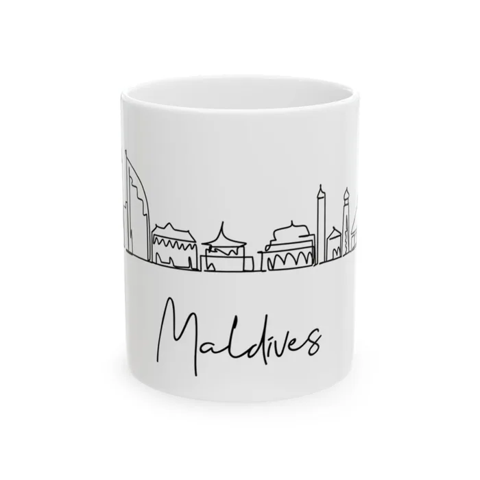 Maldives Skyline Mug