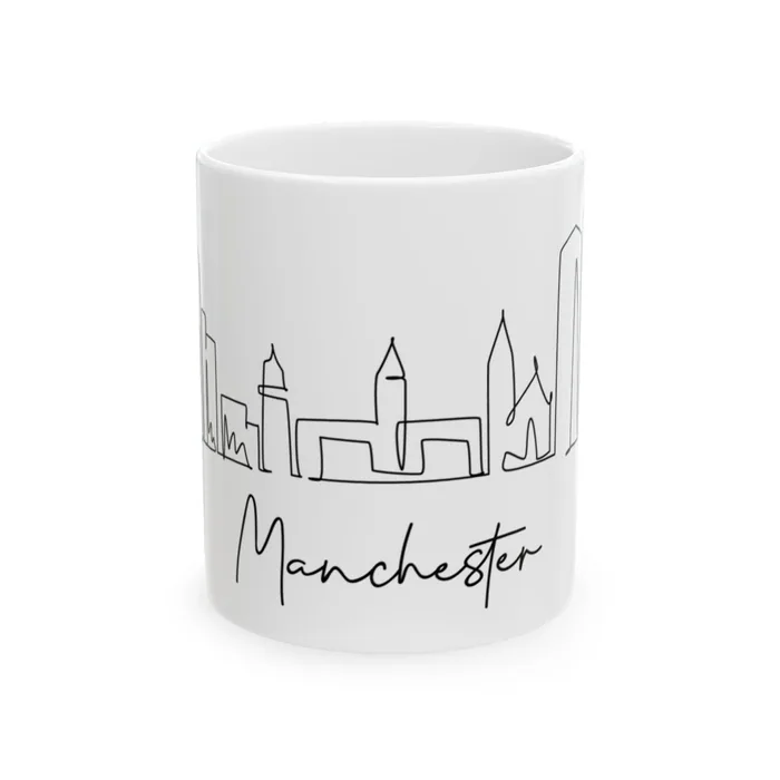 Manchester New Hampshire Skyline Mug