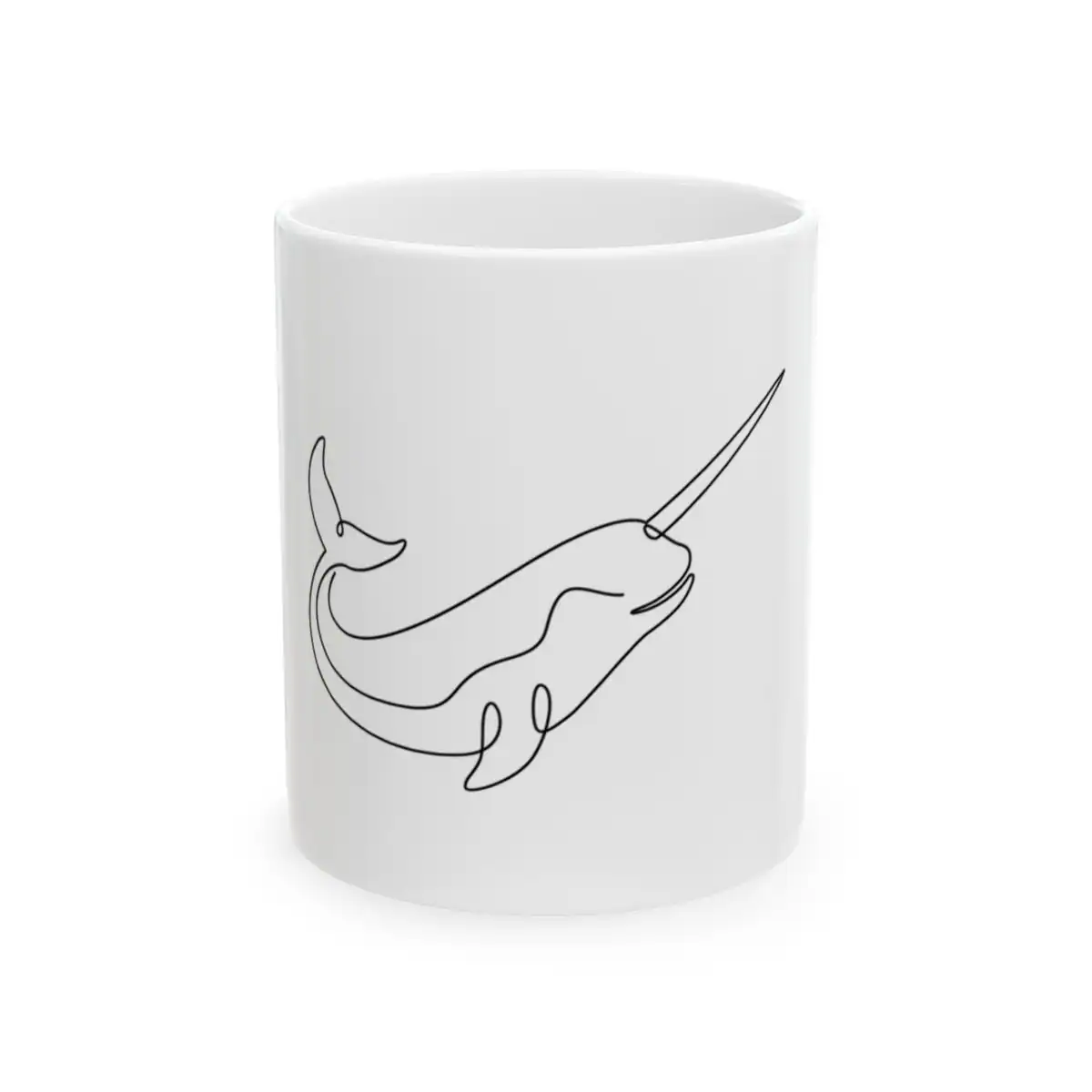 Narwhal One Line Art Mug