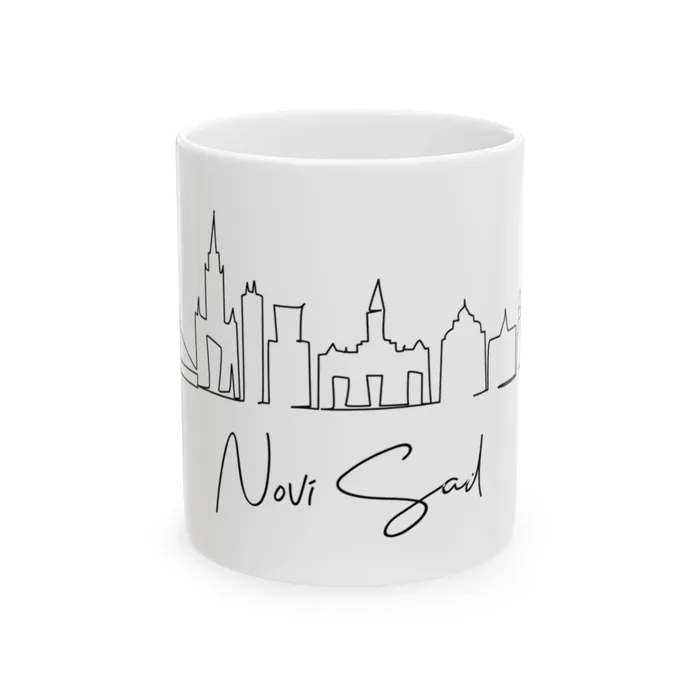 Novi Sad Skyline Mug