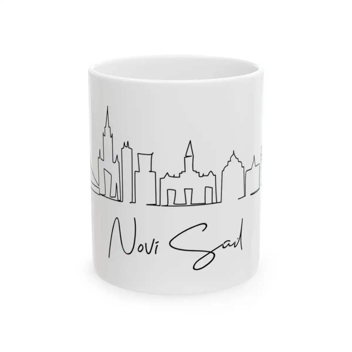 Novi Sad Skyline Mug