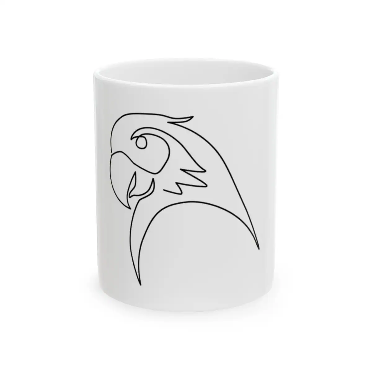 Parrot Head One Line Art Mug
