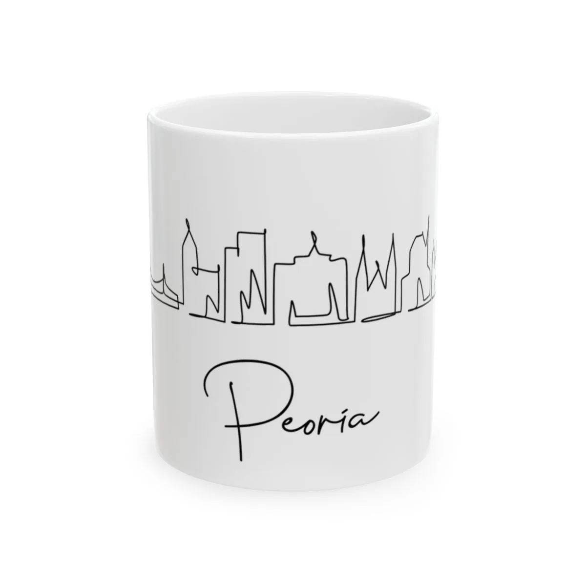 Peoria Skyline Mug