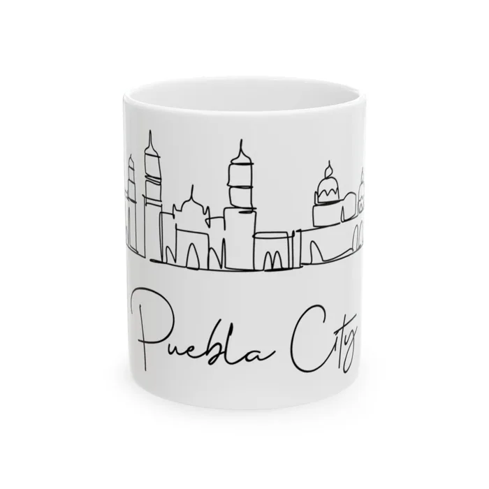 Puebla City Skyline Mug