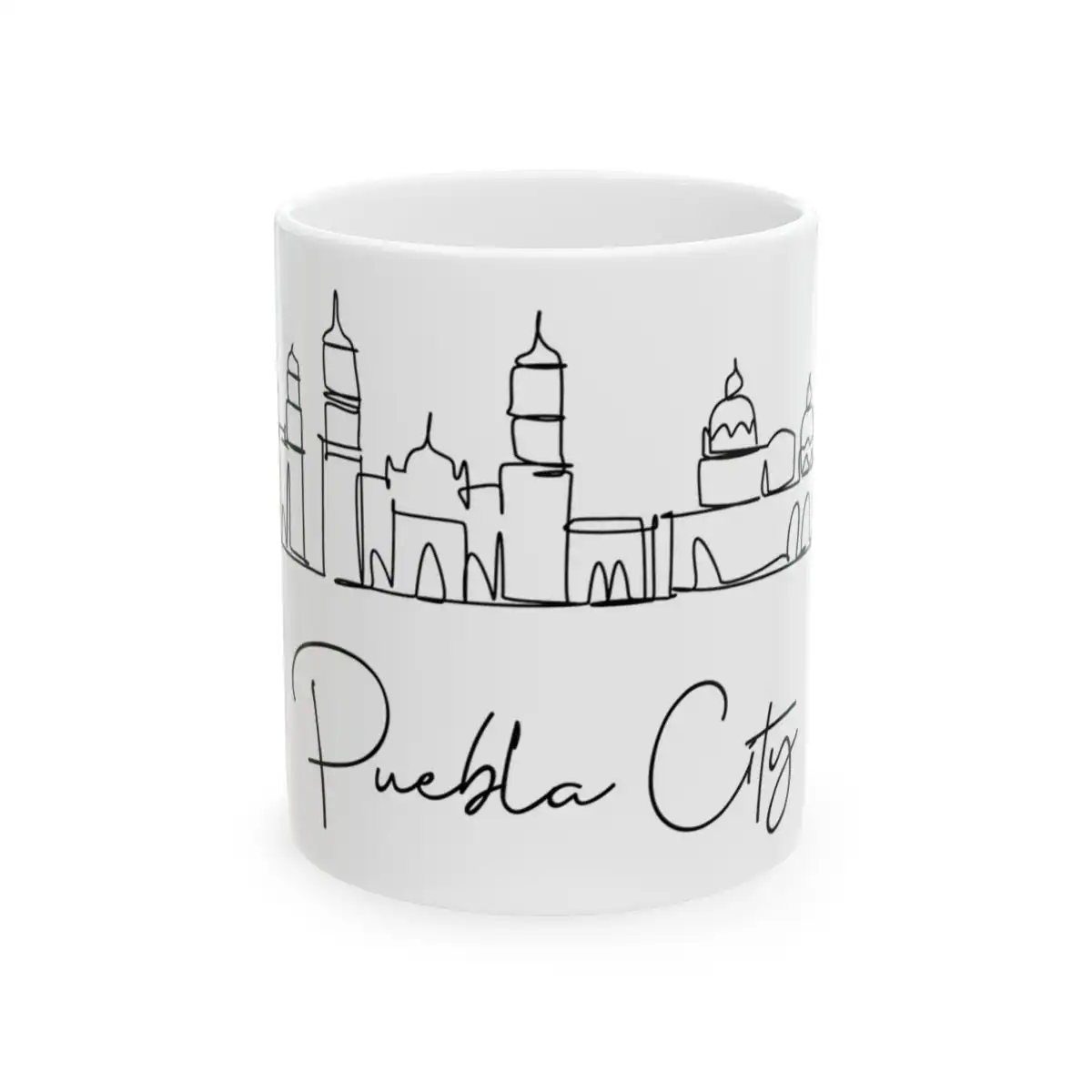 Puebla City Skyline Mug