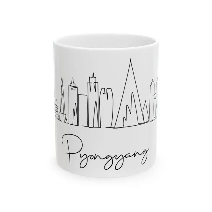 Pyongyang Skyline Mug