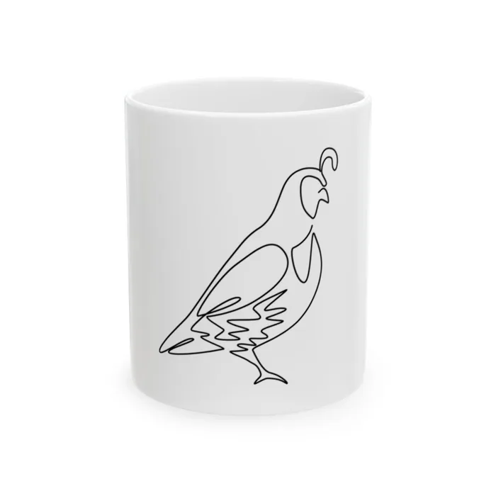 Quail One Line Art Mug