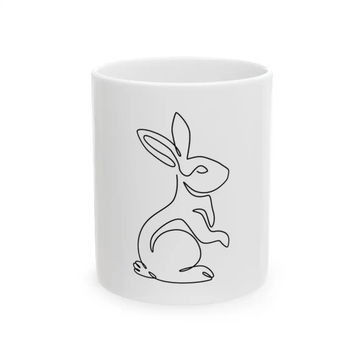Rabbit One Line Art Mug