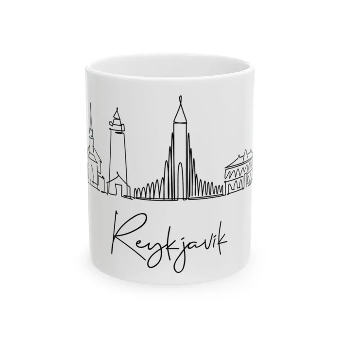 Reykjavik Skyline Mug