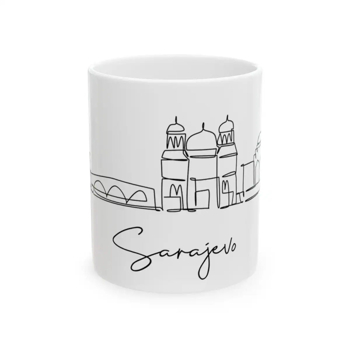 Sarajevo Skyline Mug
