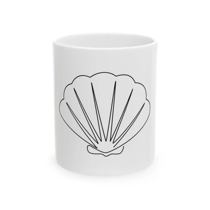 Scallop Shell One Line Art Mug