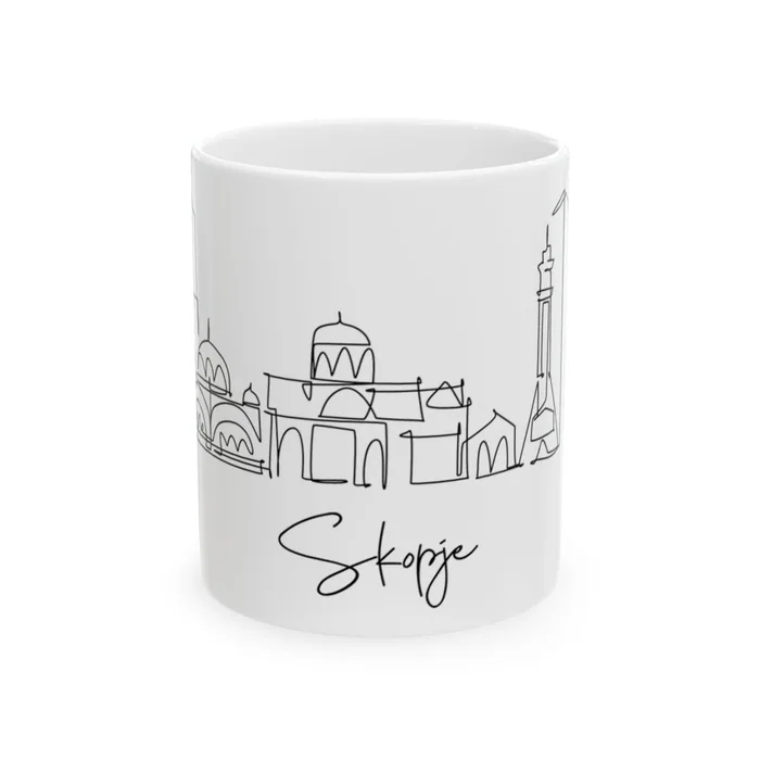 Skopje Skyline Mug