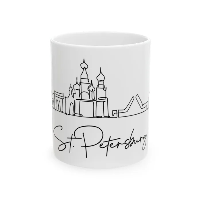 St Petersburg Skyline Mug