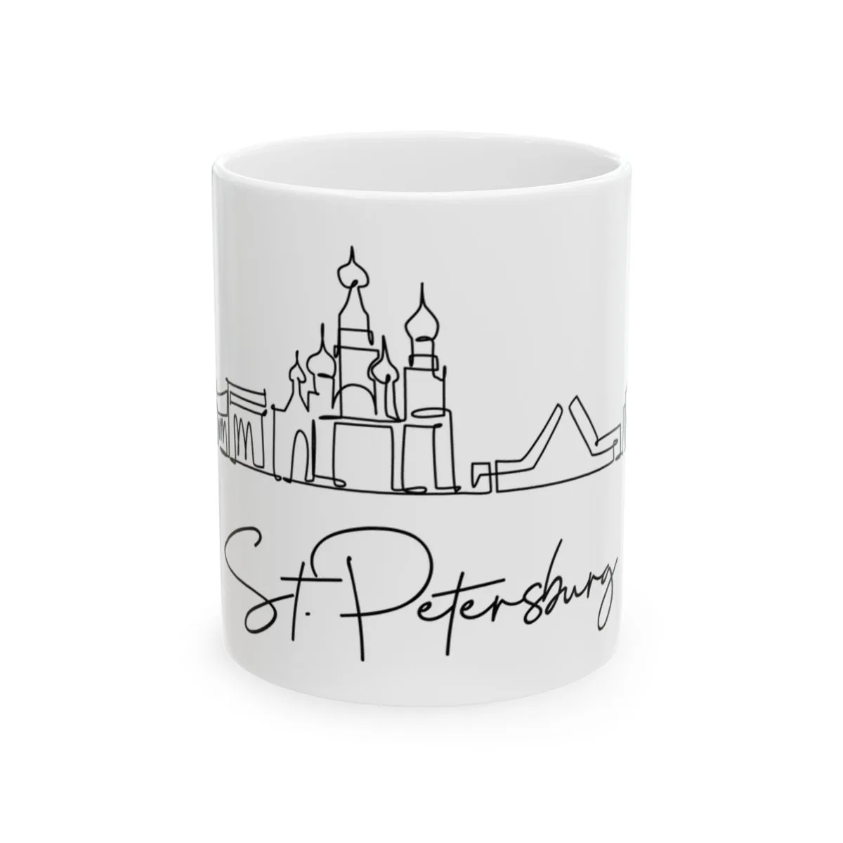 St Petersburg Skyline Mug