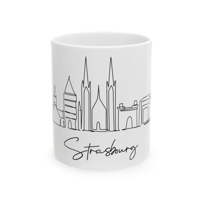 Strasbourg Skyline Mug