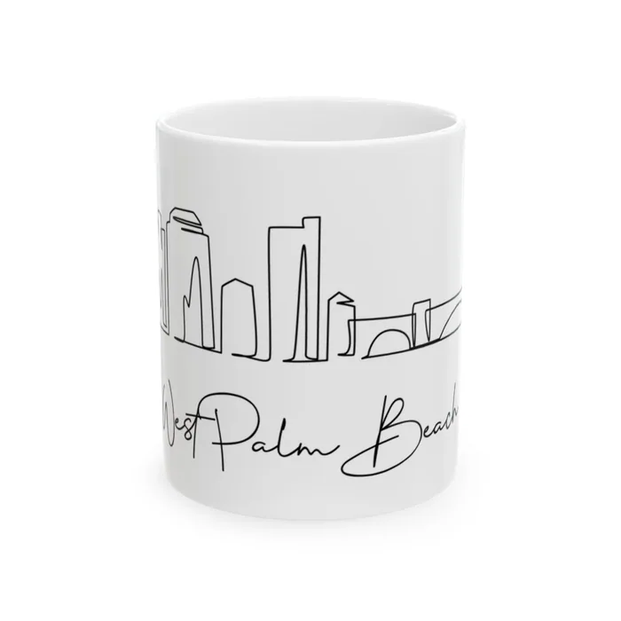 West Palm Beach Skyline Mug