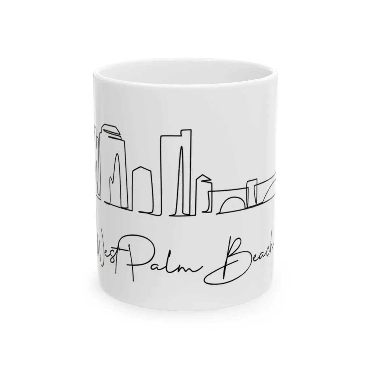 West Palm Beach Skyline Mug